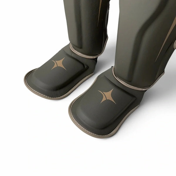 NYT Collection Shin Guards NYT Muay Thai Shin Guards Smoke Sand
