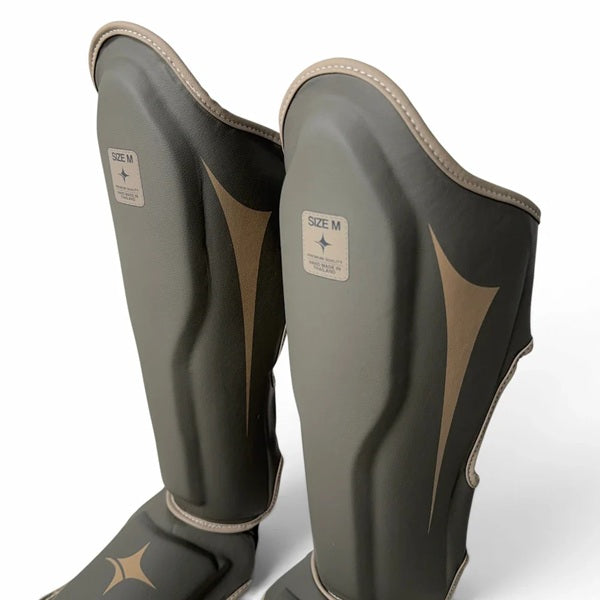 NYT Collection Shin Guards NYT Muay Thai Shin Guards Smoke Sand