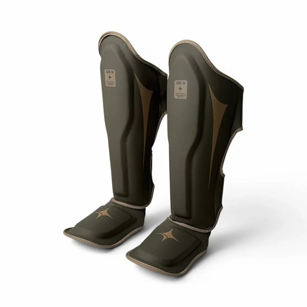 NYT Muay Thai Shin Guards Smoke Sand