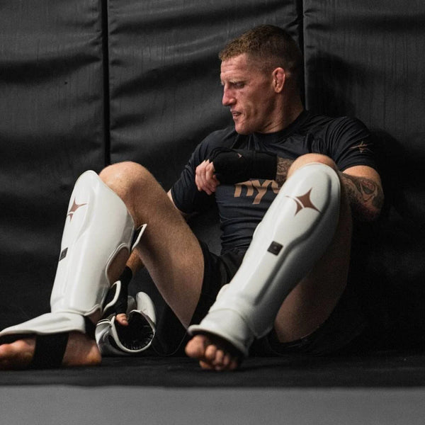 NYT Collection Shin Guards NYT Muay Thai Shin Guards White