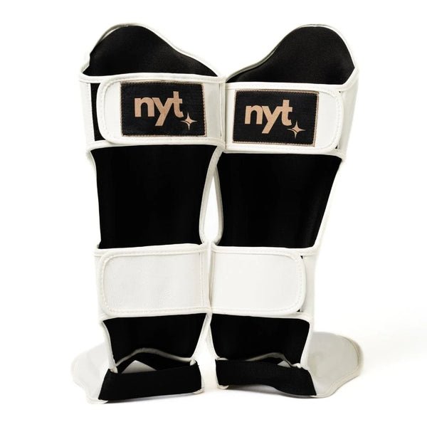 NYT Collection Shin Guards NYT Muay Thai Shin Guards White