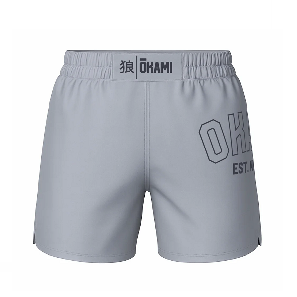 Okami Fightshorts Logo Grey