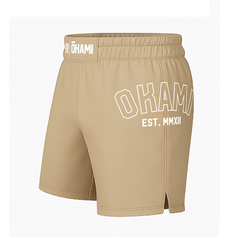 Okami Fightwear MMA Shorts Okami Fightshorts Logo Sand