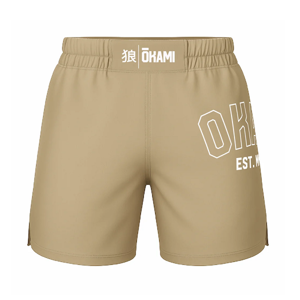 Okami Fightshorts Logo Sand