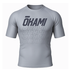 Okami Fightwear Short Sleeve Rashguards Okami Rashguard Logo Grey