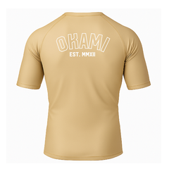 Okami Fightwear Short Sleeve Rashguards Okami Rashguard Logo Sand
