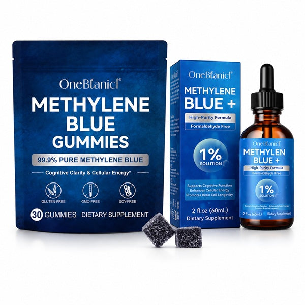 One Btanicl Supplements LCG Labs Methylene Blue Drops & Gummies Combo