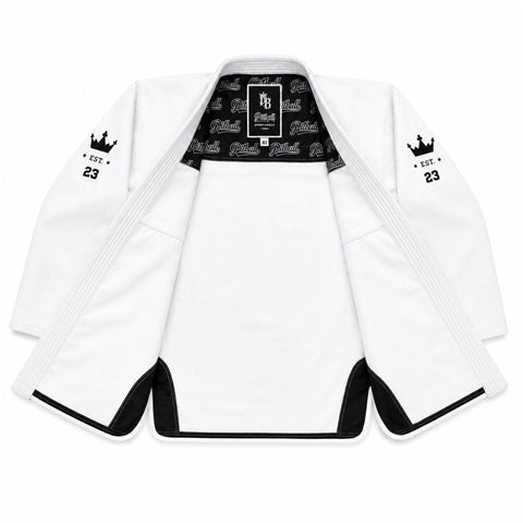 Pitbull BJJ Gis Pitbull Fight Gear Sponsored BJJ Gi White