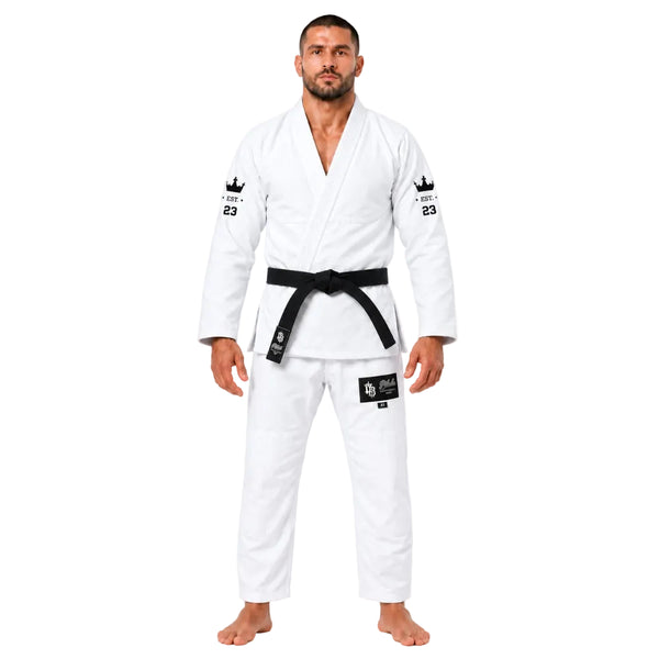 Pitbull BJJ Gis Pitbull Fight Gear Sponsored BJJ Gi White