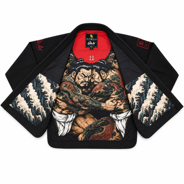 Pitbull BJJ Gis Pitbull The Gentle Art BJJ Gi Black