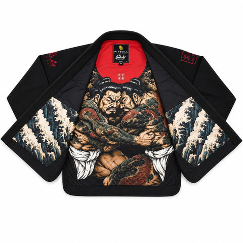 Pitbull BJJ Gis Pitbull The Gentle Art BJJ Gi Black