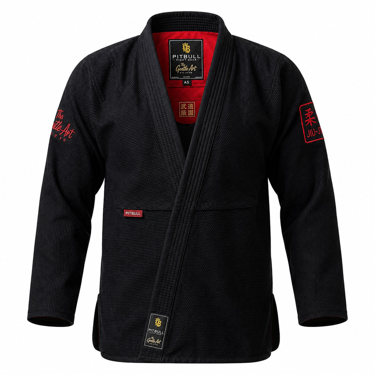 Pitbull BJJ Gis Pitbull The Gentle Art BJJ Gi Black