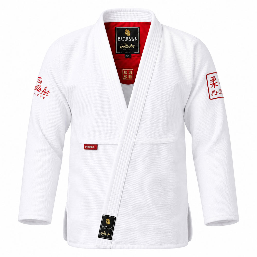 Pitbull BJJ Gis Pitbull The Gentle Art BJJ Gi White