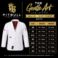 Pitbull BJJ Gis Pitbull The Gentle Art BJJ Gi White