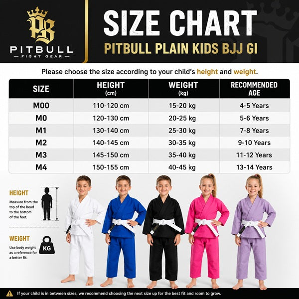 Pitbull BJJ Kids Pitbull Plain Kids BJJ Gi
