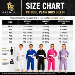 Pitbull BJJ Kids Pitbull Plain Kids BJJ Gi
