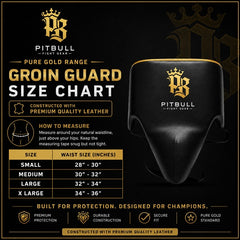 Pitbull Groin & Chest Guards Pitbull Pure Gold Groinguard Black