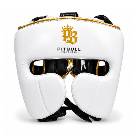 Pitbull Pure Gold Headgear White