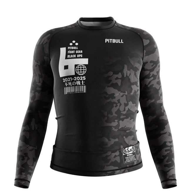 Pitbull Black Ops Long Sleeve Rashguard