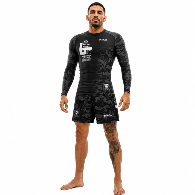 Pitbull Black Ops Long Sleeve Rashguard