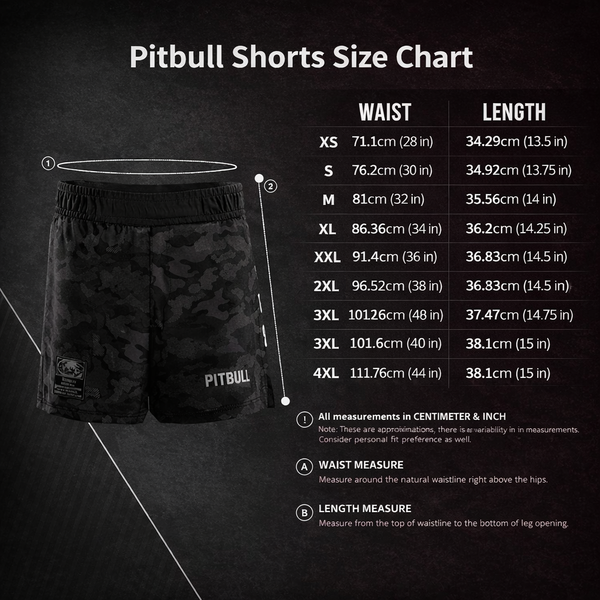 Pitbull MMA Shorts Pitbull Black Ops MMA Grappling Shorts