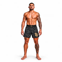 Pitbull MMA Shorts Pitbull PBFG MMA Grappling Shorts Black