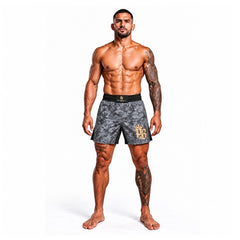 Pitbull MMA Shorts Pitbull PBFG MMA Grappling Shorts Grey