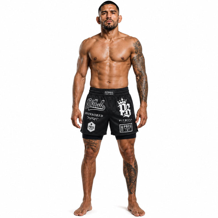 Pitbull Sponsored MMA Grappling 2-in-1 Shorts