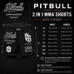 Pitbull MMA Shorts Pitbull Sponsored MMA Grappling 2-in-1 Shorts