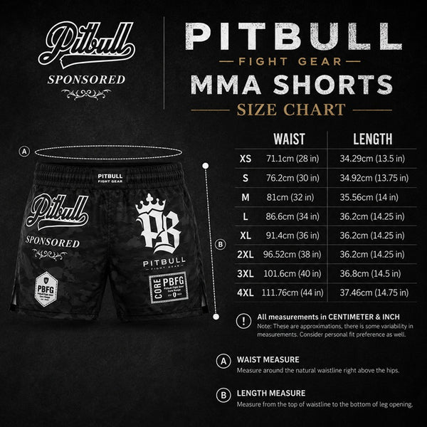 Pitbull MMA Shorts Pitbull Sponsored MMA Grappling Shorts