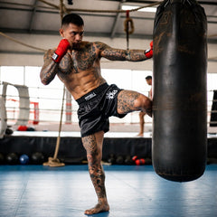 Pitbull Muay Thai Shorts Pitbull Basics Muay Thai Shorts Black