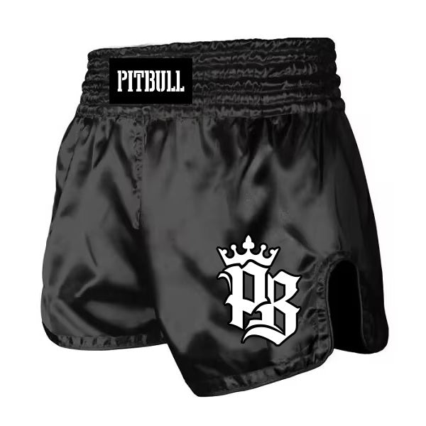 Pitbull Muay Thai Shorts Pitbull Basics Muay Thai Shorts Black