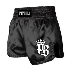 Pitbull Muay Thai Shorts Pitbull Basics Muay Thai Shorts Black