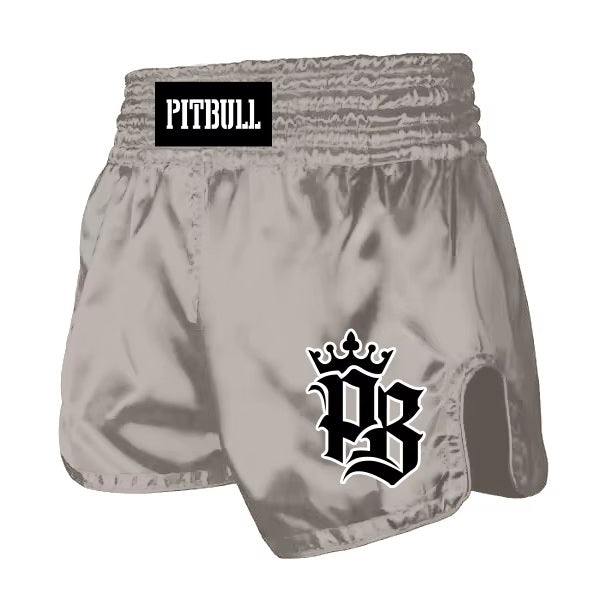 Pitbull Basics Muay Thai Shorts Grey