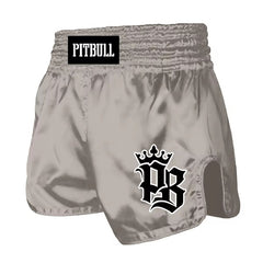 Pitbull Muay Thai Shorts Pitbull Basics Muay Thai Shorts Grey