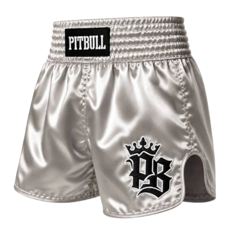 Pitbull Basics Muay Thai Shorts Grey