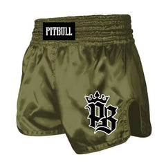 Pitbull Muay Thai Shorts Pitbull Basics Muay Thai Shorts Khaki