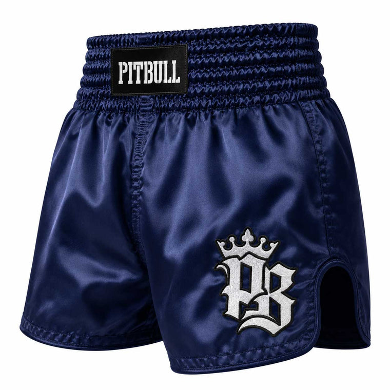 Pitbull Basics Muay Thai Shorts Navy