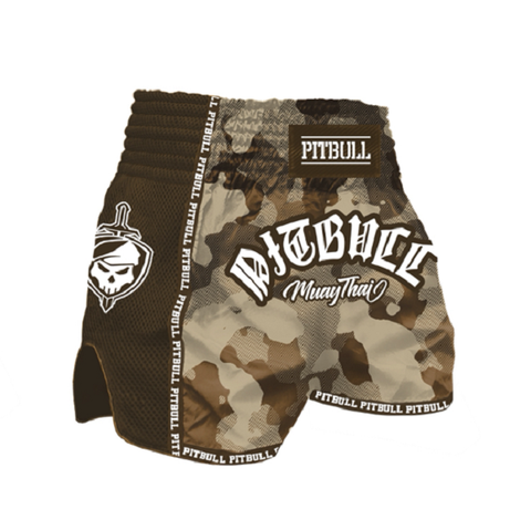 Pitbull Combat Muay Thai Shorts Desert Camo