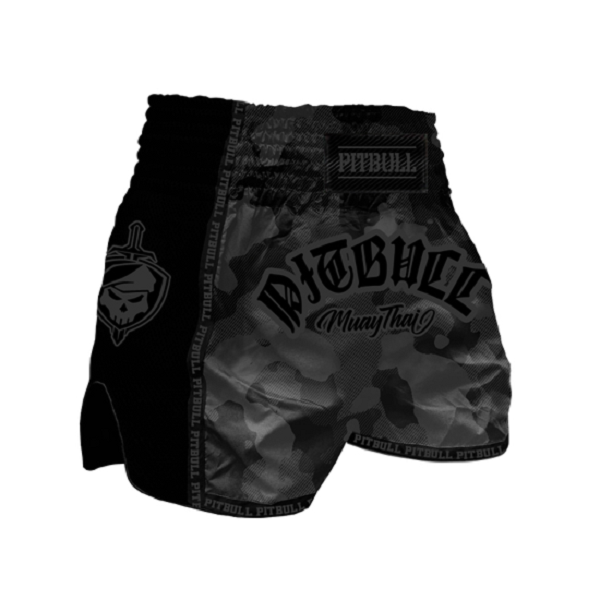 Pitbull Combat Muay Thai Shorts Stealth Camo