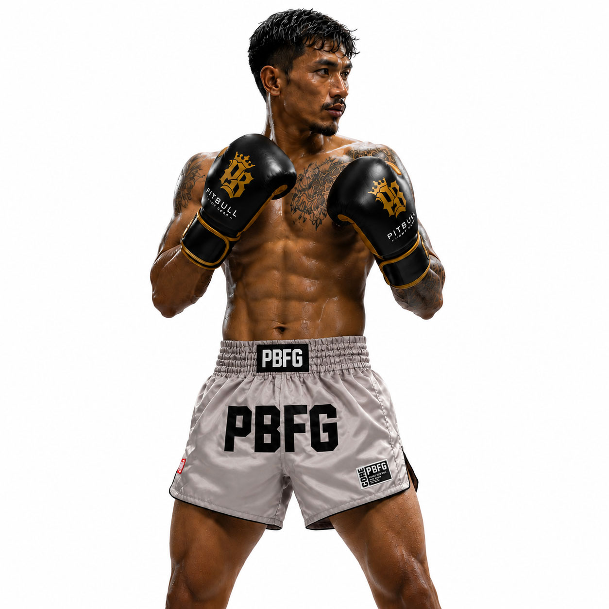 Pitbull Muay Thai Shorts Pitbull Core Muay Thai Shorts Urban Grey