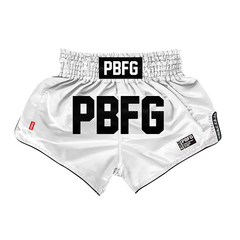 Pitbull Muay Thai Shorts Pitbull Core Muay Thai Shorts White Snow