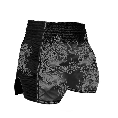 Pitbull Muay Thai Shorts Pitbull Savage Shorts Black/Black
