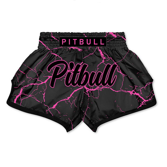 Pitbull Marble Muay Thai Shorts Pink