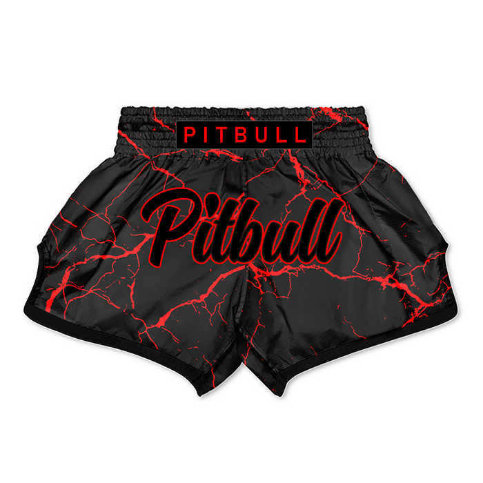 Pitbull Muay Thai Shorts Pitbull Marble Muay Thai Shorts Red