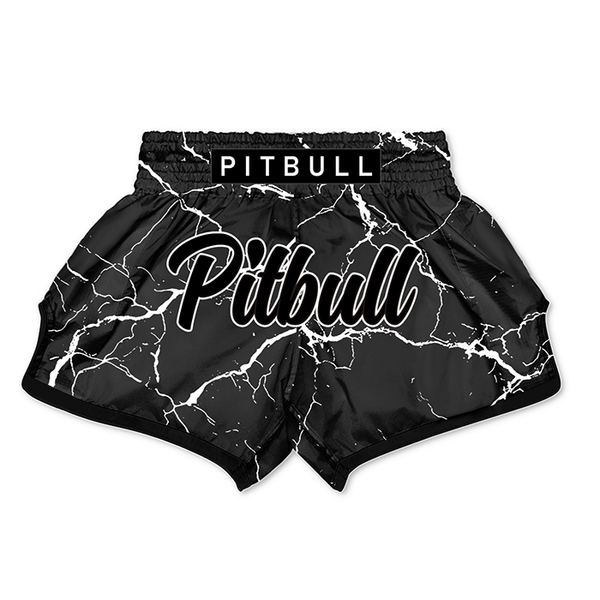 Pitbull Muay Thai Shorts Pitbull Marble Muay Thai Shorts White