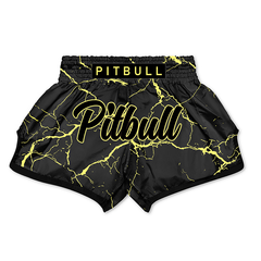 Pitbull Muay Thai Shorts Pitbull Marble Muay Thai Shorts Yellow