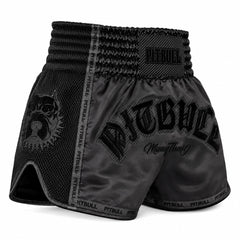 Pitbull Muay Thai Shorts Pitbull Savage Muay Thai Shorts Black/Black