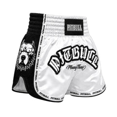 Pitbull Muay Thai Shorts Pitbull Savage Muay Thai Shorts White/Black