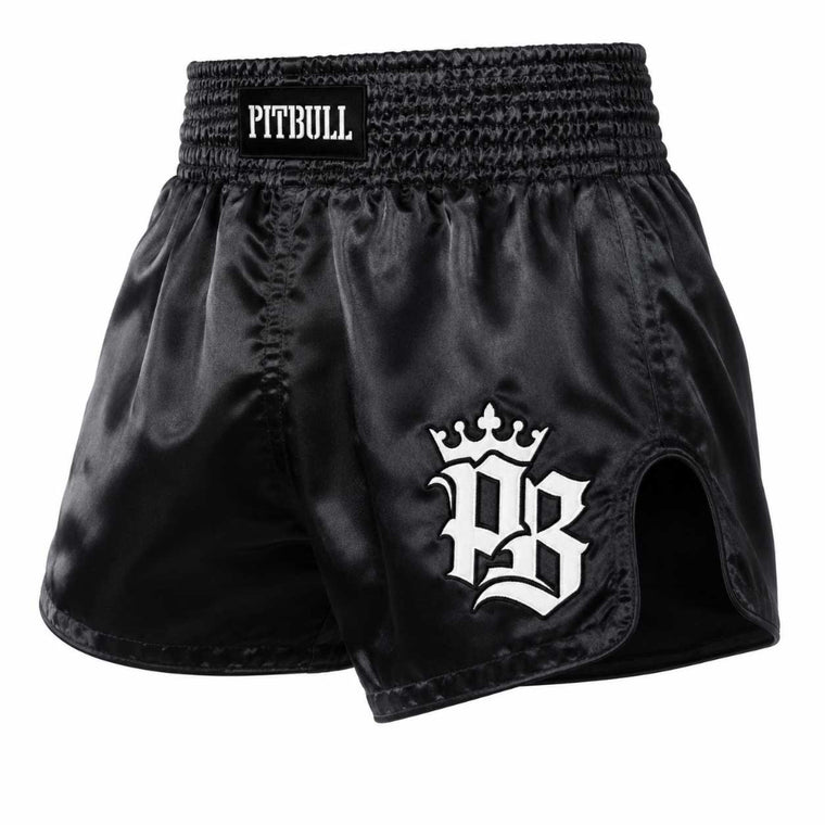 Pitbull Basics Muay Thai Shorts Black